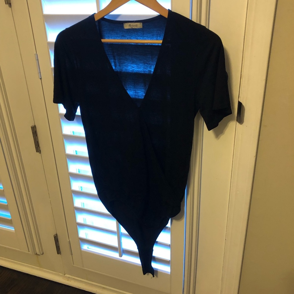 Lightweight faux wrap Madewell bodysuit. NWOT.